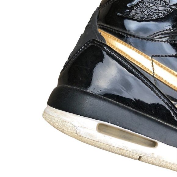 RARE Nike Air Jordan 1 Legacy 312 Black Gold Patent Size 7.5 - Picture 10 of 16